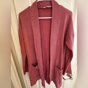 Pink cardigan medium